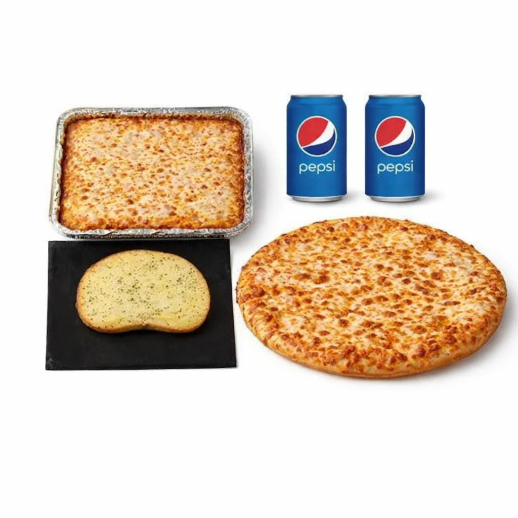 Combo #1 - 1 Large Signature Pizza, 1 Lasagna or Spaghetti, 2 Cans of Pop