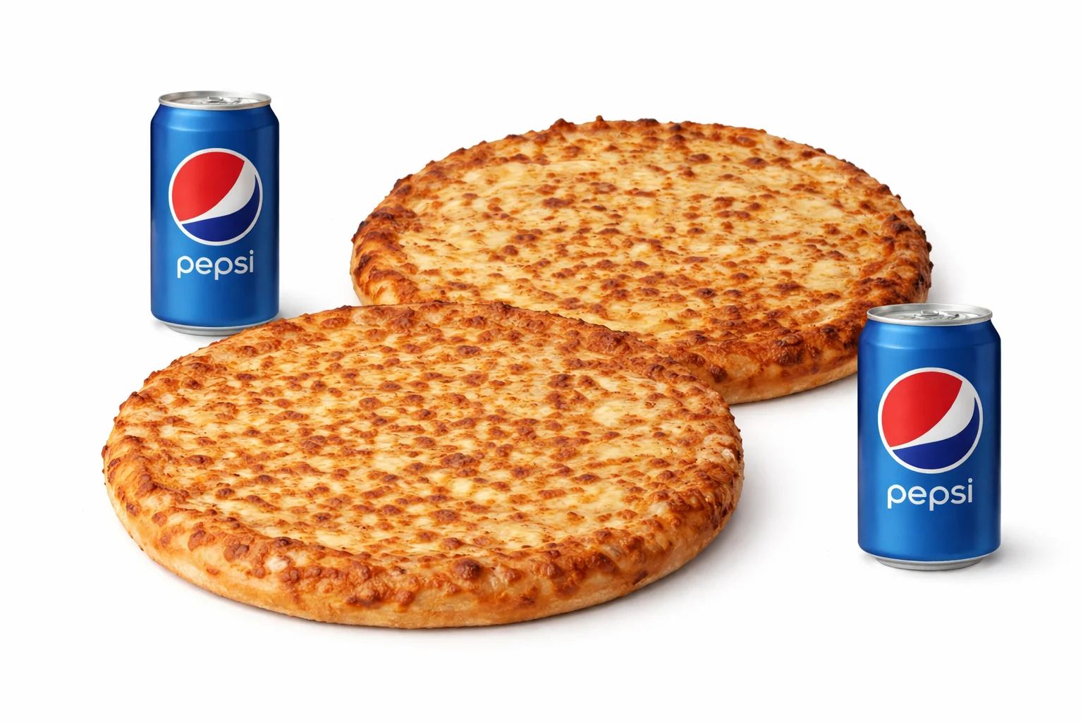 Combo #4 - 2 Medium Pizzas (2 toppings each) 2 Cans of Pop